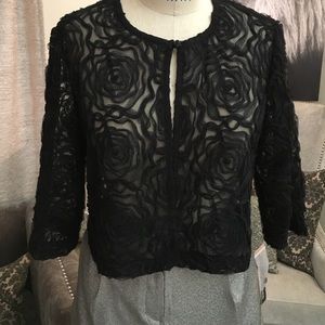 R&M Richards Black Rosette Jacket